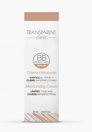 TRANSPERENT CLINIC Crema con color BB Cream, 50 ml.