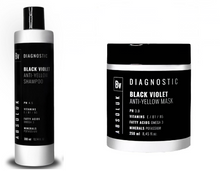 Cargar imagen en el visor de la galería, PACK Absoluk Black Violet Champú Matizador Anti Amarillo para Cabello Rubio, Decolorado o con Canas 300 ml + Mascarilla 250 ml

