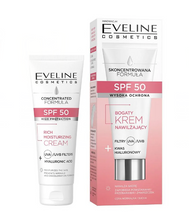 Cargar imagen en el visor de la galería, Eveline Concentrated Formula bogaty Krem  SPF50 30 ml
