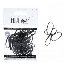 Cargar imagen en el visor de la galería, GOMAS ELASTICAS NEGRAS EUROSTIL 50 UNIDADES
