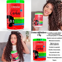 Cargar imagen en el visor de la galería, Origem Nazca Crema para peinar Cachos Crespas 1 Kg.
