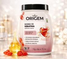 Cargar imagen en el visor de la galería, Nazca Cosméticos Origem Crema de Hidratación Bomba Queratina Vegana 1Kg
