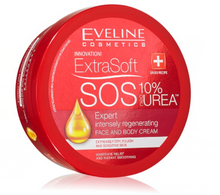 Cargar imagen en el visor de la galería, Eveline Cosmetics ExtraSoft Sos 10% Urea Cara &amp; Cuerpo Crema 175ml
