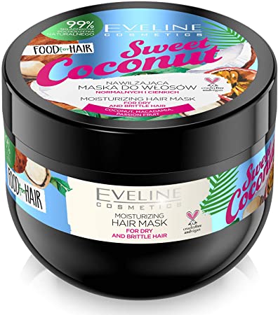 Mascarilla Capilar Hidratante Vegana - Food Hair - Sweet Coconut - EVELINE COSMETICS 500ml