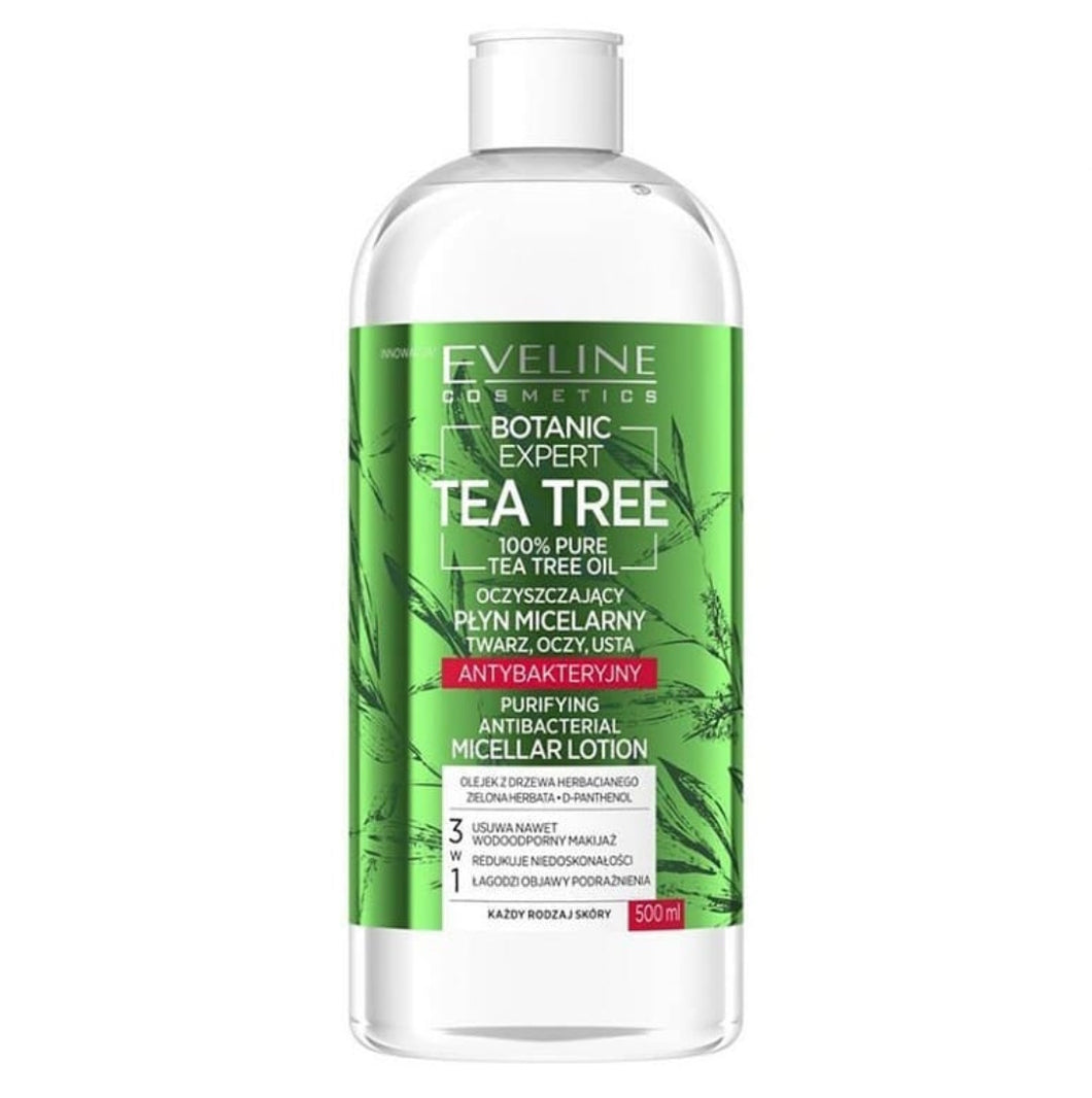 Agua Micellar Purificante Tea Tree Oil Antibacterial Lotion. 500ML